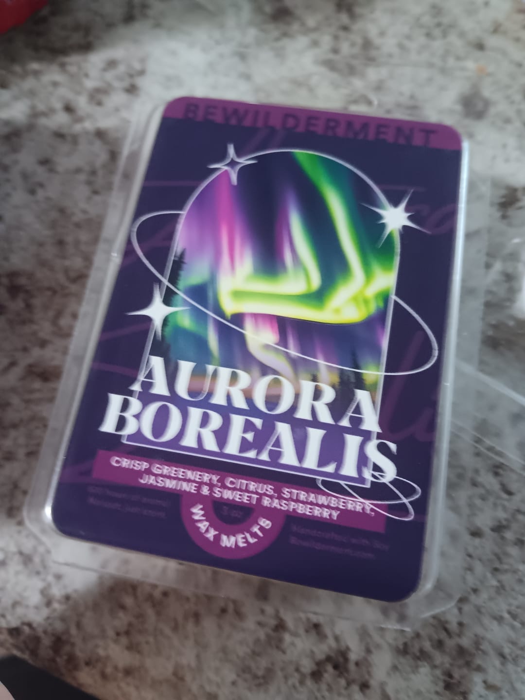 Customer photo review of Aurora Borealis Wax Melts