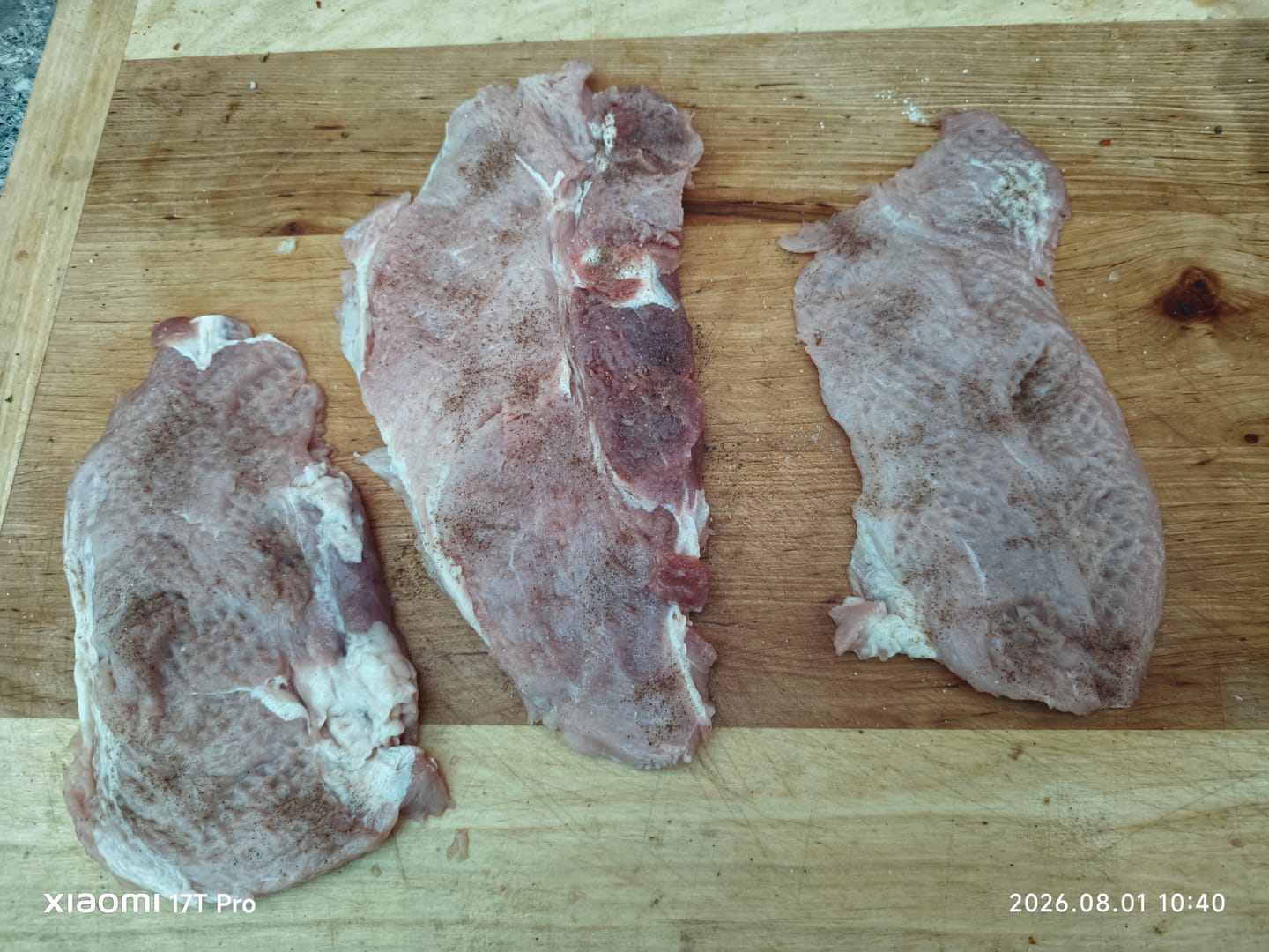 Customer photo review of Schnitzel vom Weideschwein