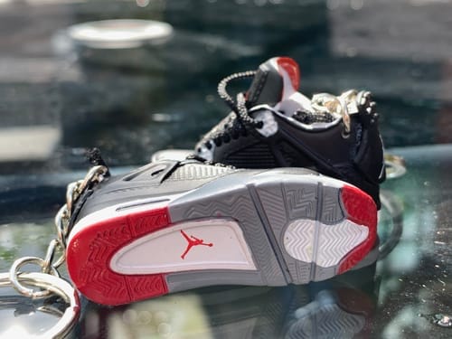 Customer photo review of AJ 2-13 Collections | Mini Sneakers Keychain