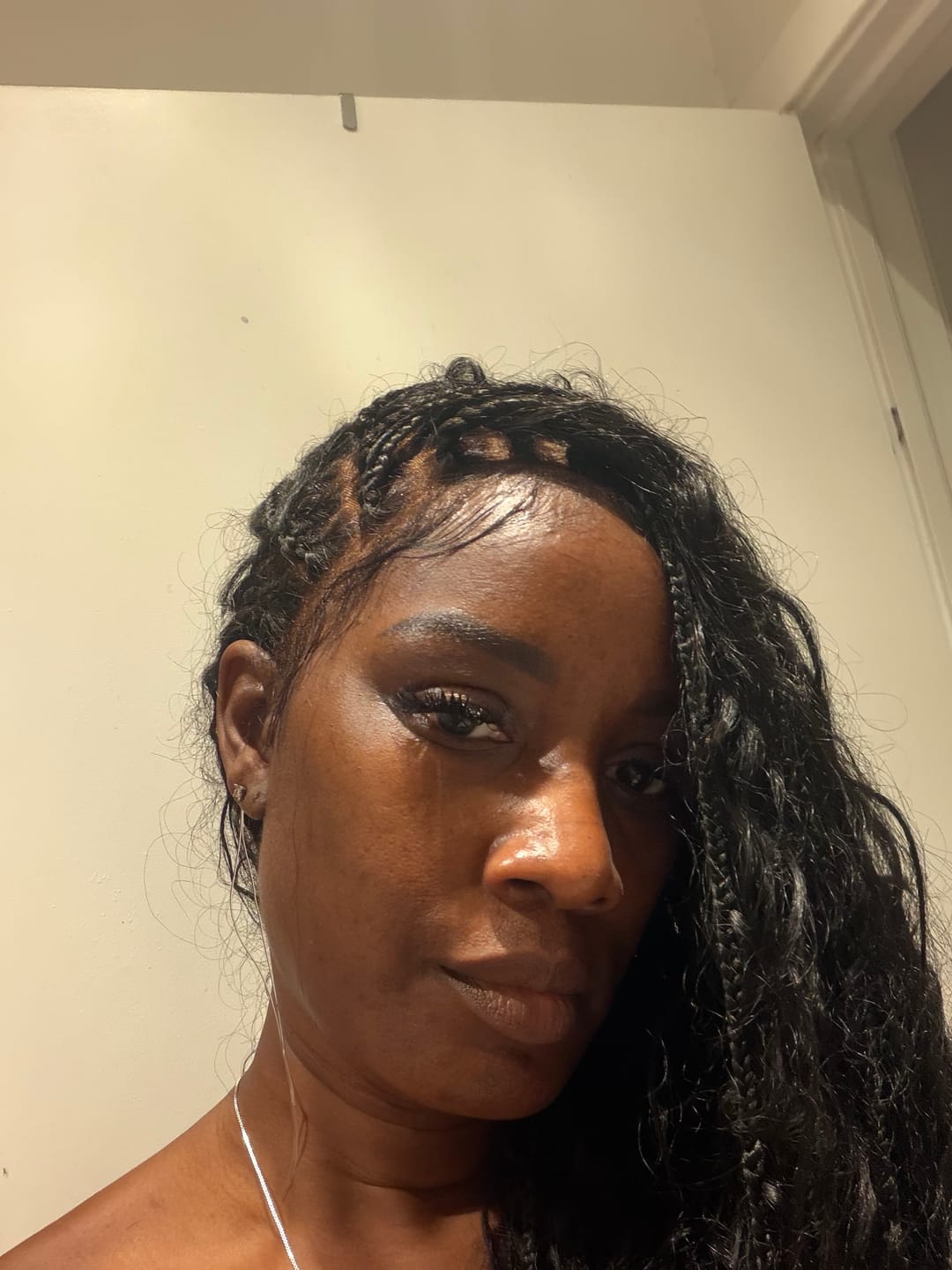 Customer photo review of Celia Deep Wave 48" Full Lace Bora Bora Boho Box Braided Wig
