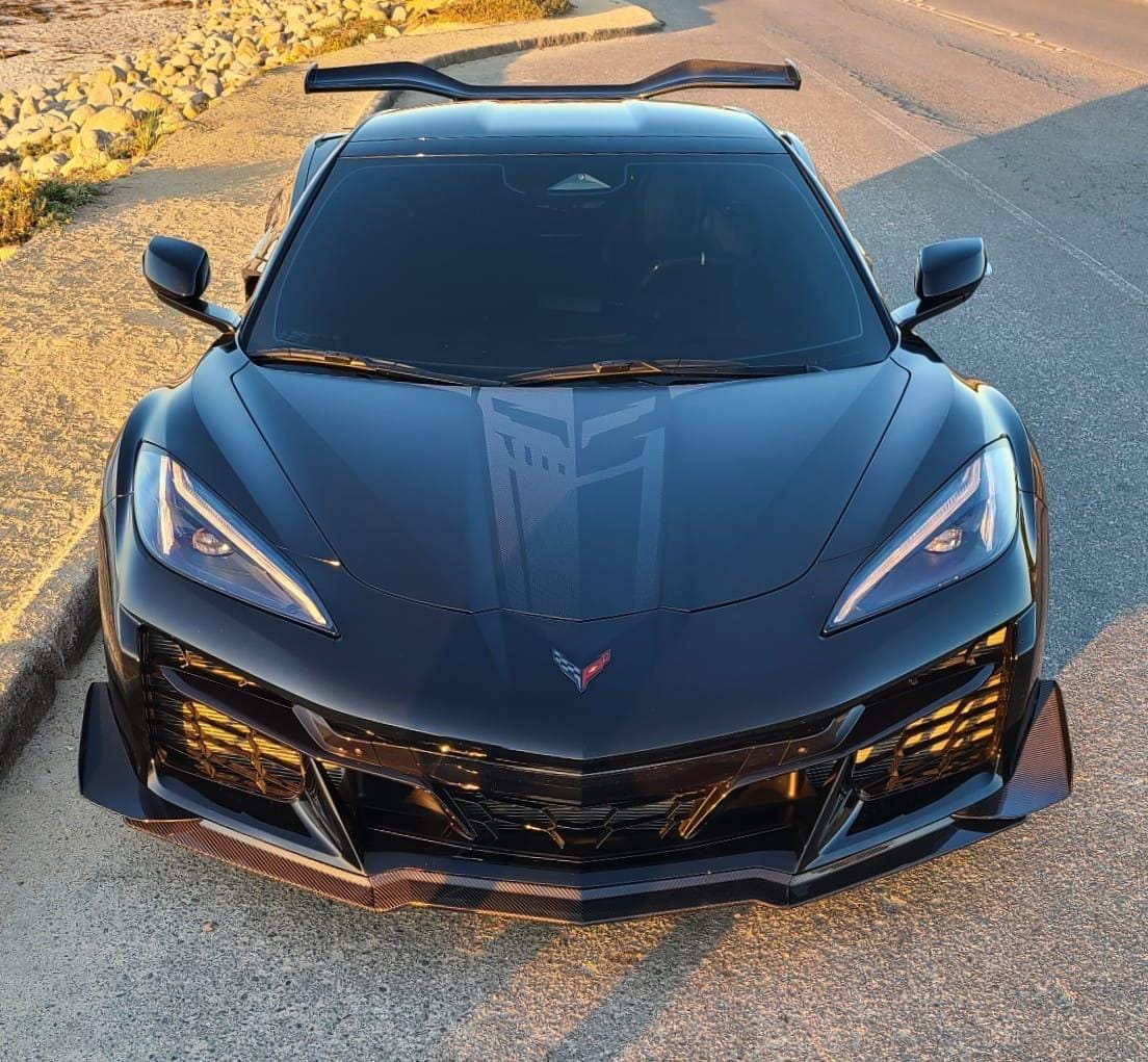 Customer photo review of C8 Corvette Real Carbon Fiber Center Console Cup Holder Lid Cover | Interior Overlay (2020–2025)