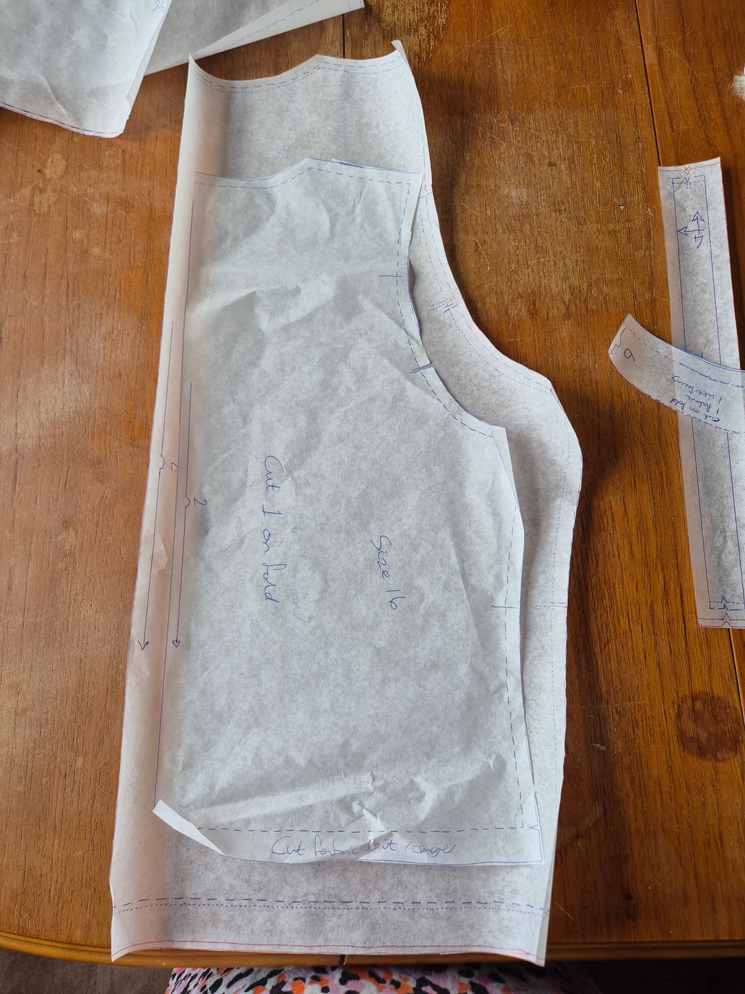 Customer photo review of Prym Dressmakers Pattern Tracing Paper