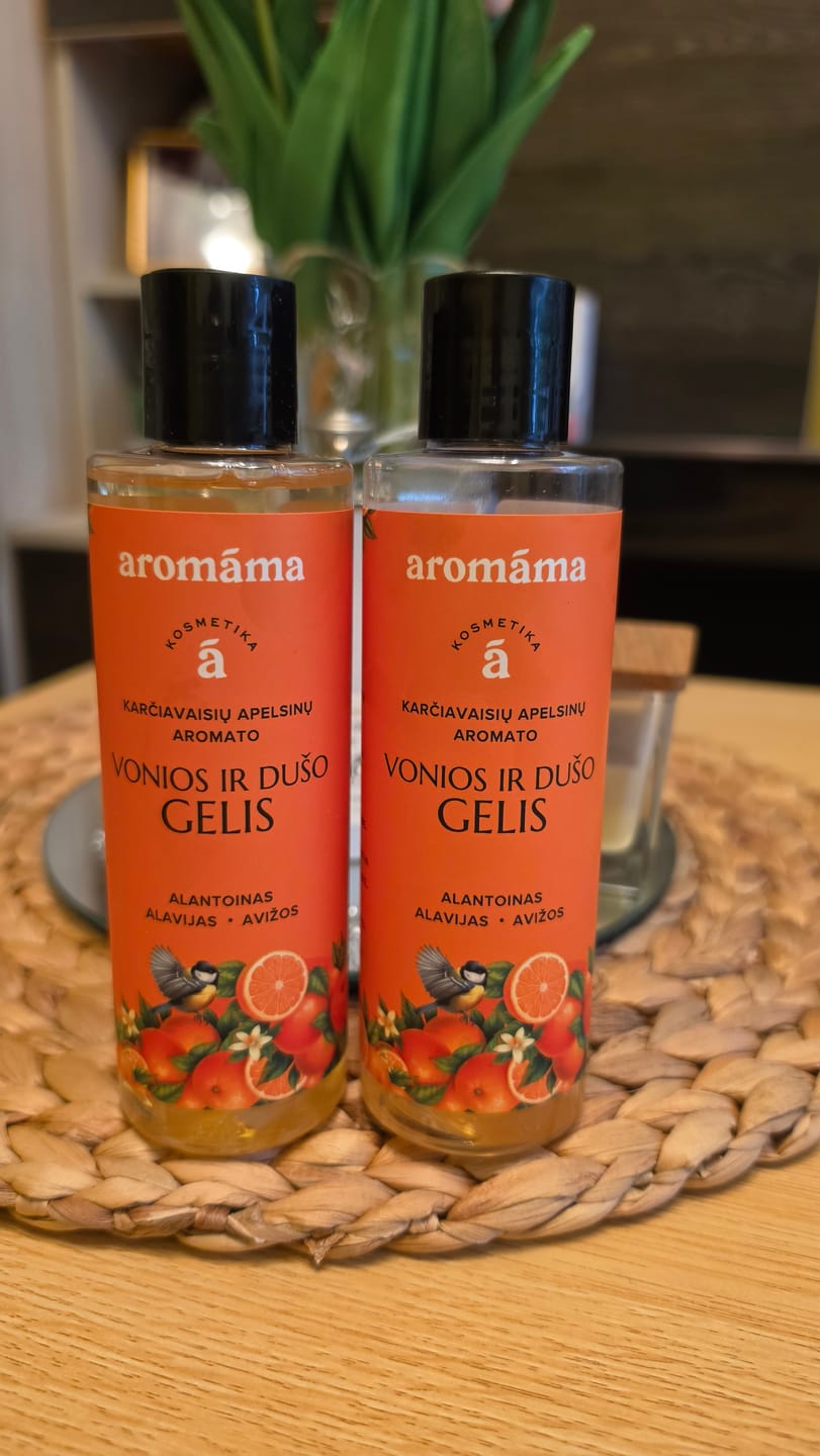 Customer photo review of Karčiavaisių apelsinų aromato vonios ir dušo gelis