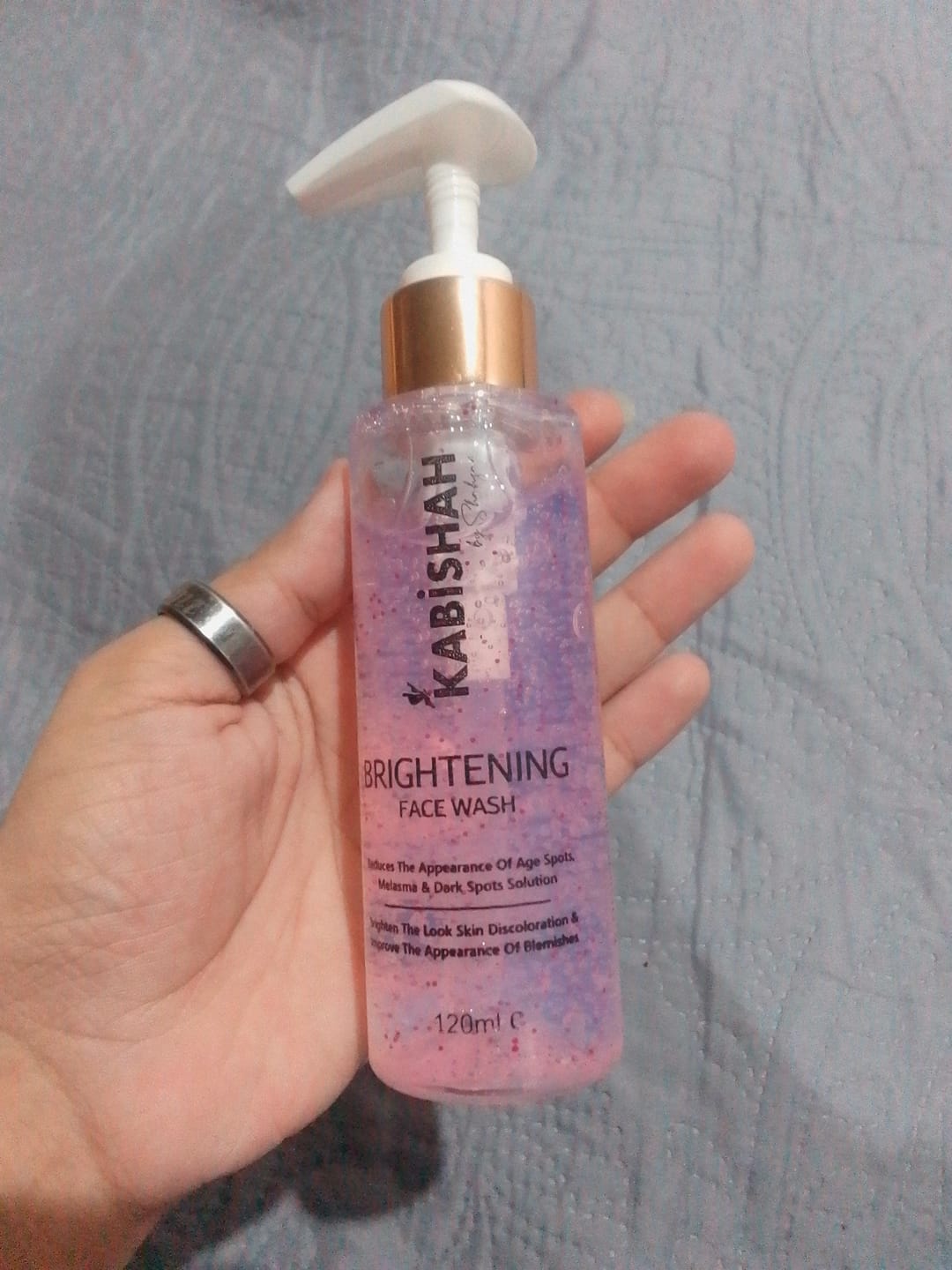 Customer photo review of LuminaBright Whitening Face Wash Double Pack: Duo Glow