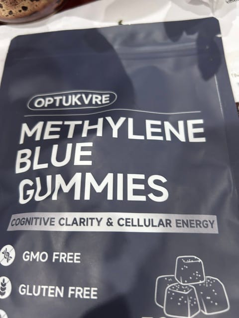 Customer photo review of Methylene Blue Gummies + USP Grade
