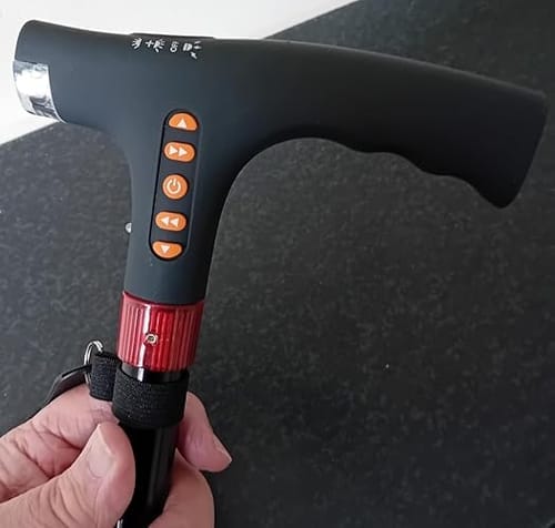 Customer photo review of Intelligent walking stick for the elderly with LED light