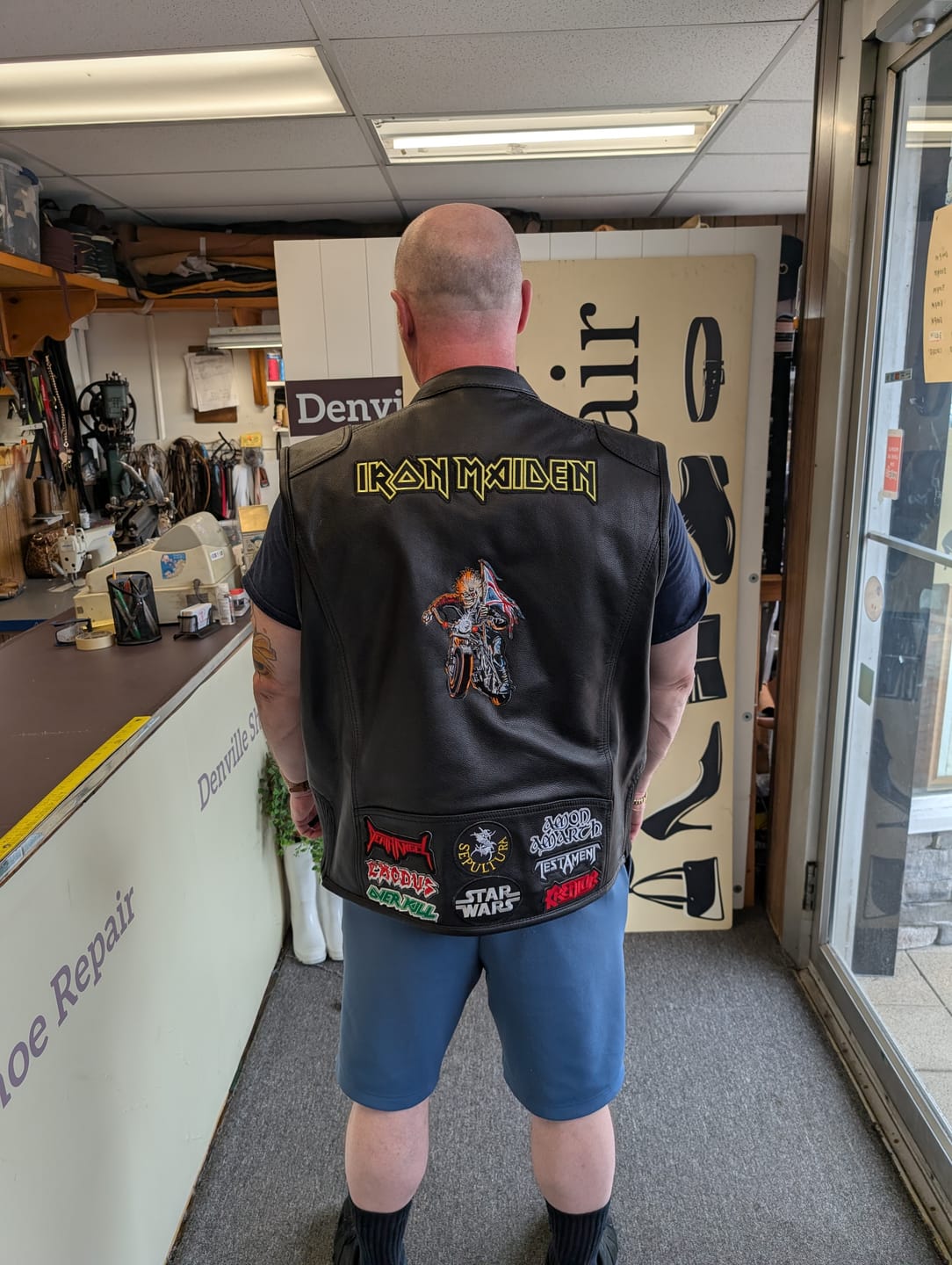 Customer photo review of Iron Maiden - Black - Embroidered Rocker Style Logo