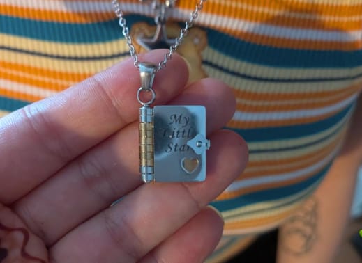 Customer photo review of Hidden Letter Necklace™