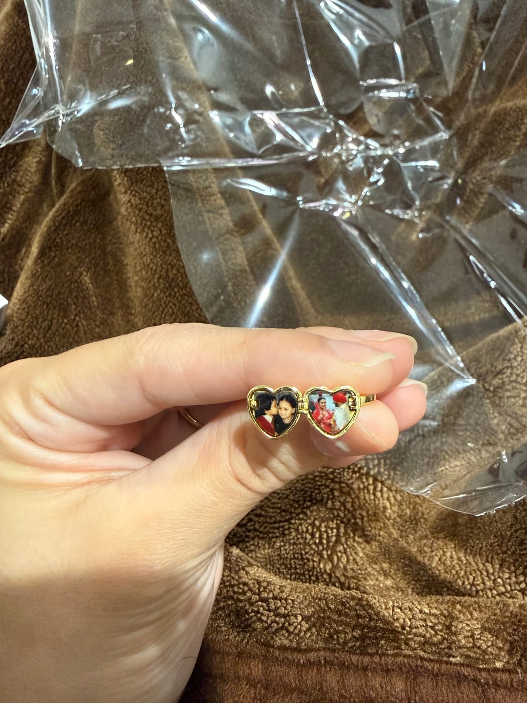 Customer photo review of Heart Locket Ring