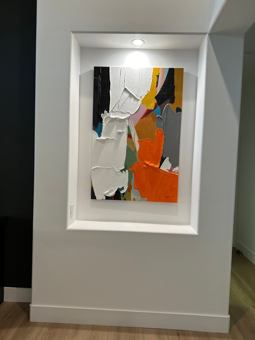 Customer photo review of Vibrancy - Colorful Textured Wall Art