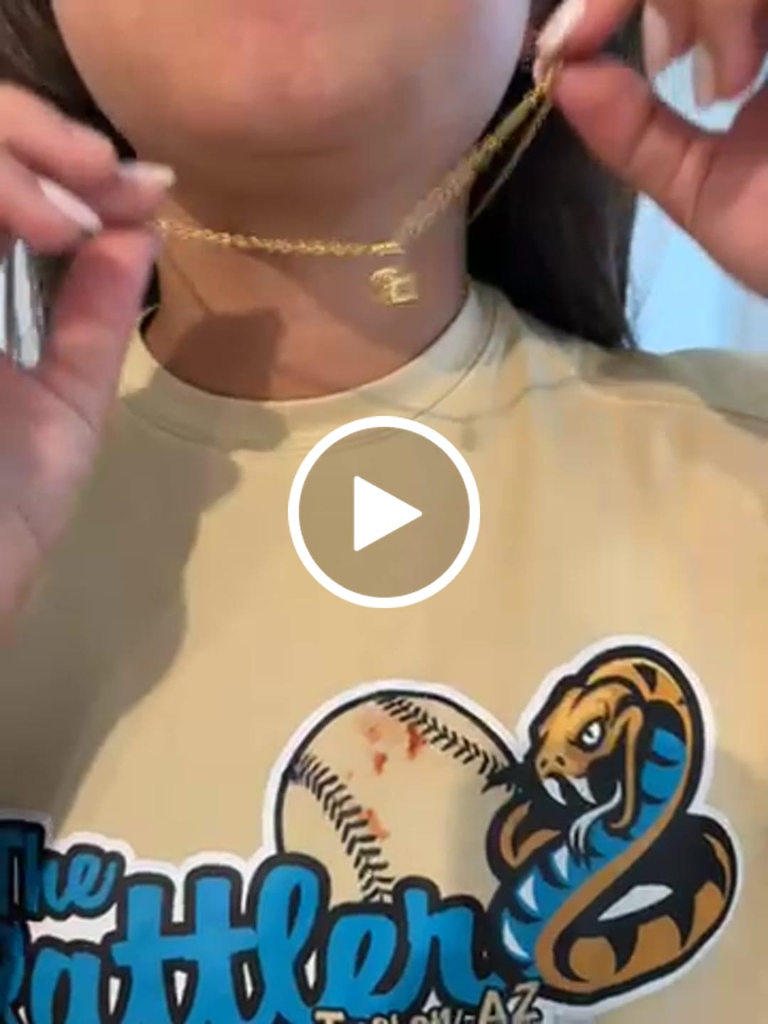 Customer video review of Bubble Number Necklace