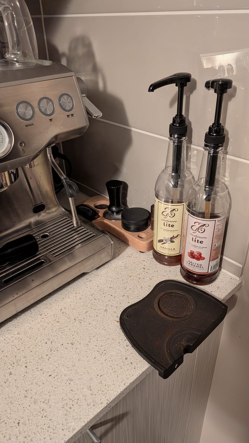 Customer photo review of Cashmere Lite Vanilla Flavoured Syrup