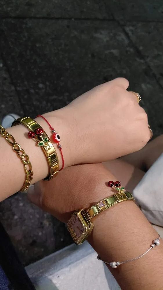 Customer photo review of Brazalete Italiano Plateado