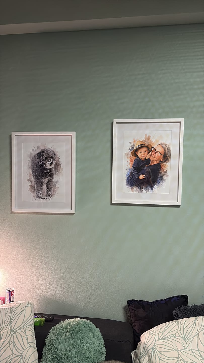 Customer photo review of Dein Haustier als Kunstwerk – mit Live-Vorschau, als Poster oder Leinwand
