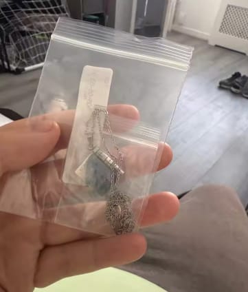 Customer photo review of Hidden Letter Necklace™