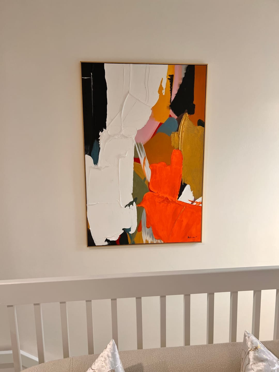 Customer photo review of Vibrancy - Colorful Textured Wall Art