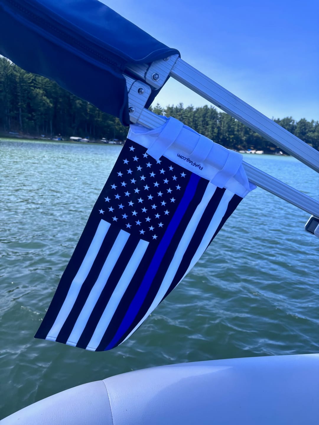 Customer photo of the Thin Blue Line Flag (Police Flag)