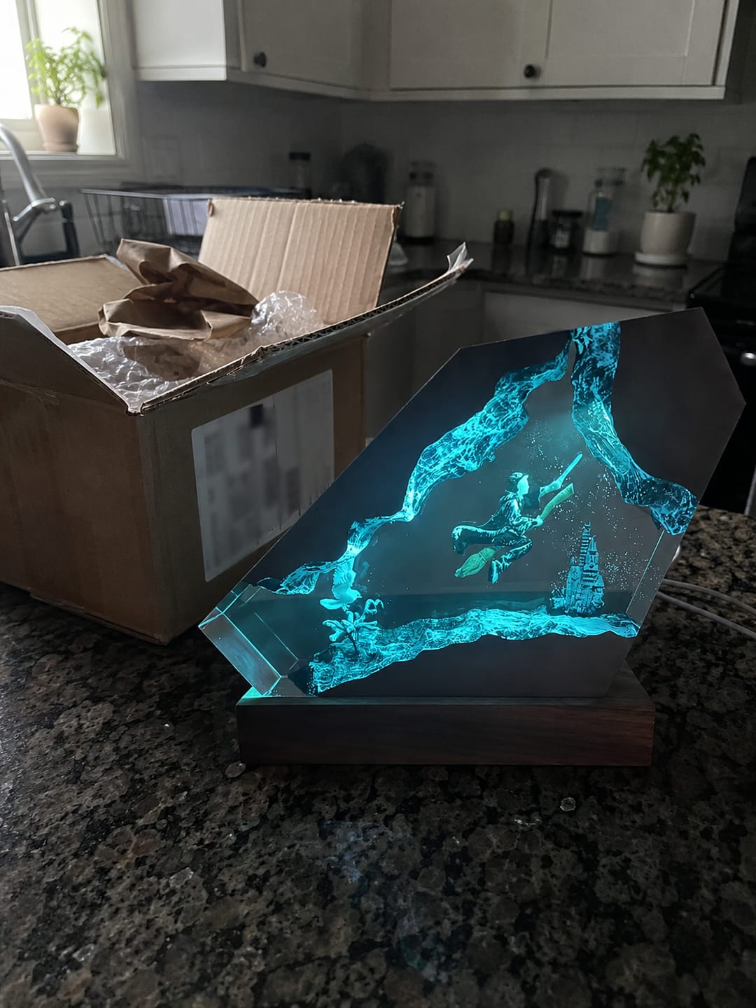 Customer photo review of Zauberwelt Harzlampe mit LED-Licht