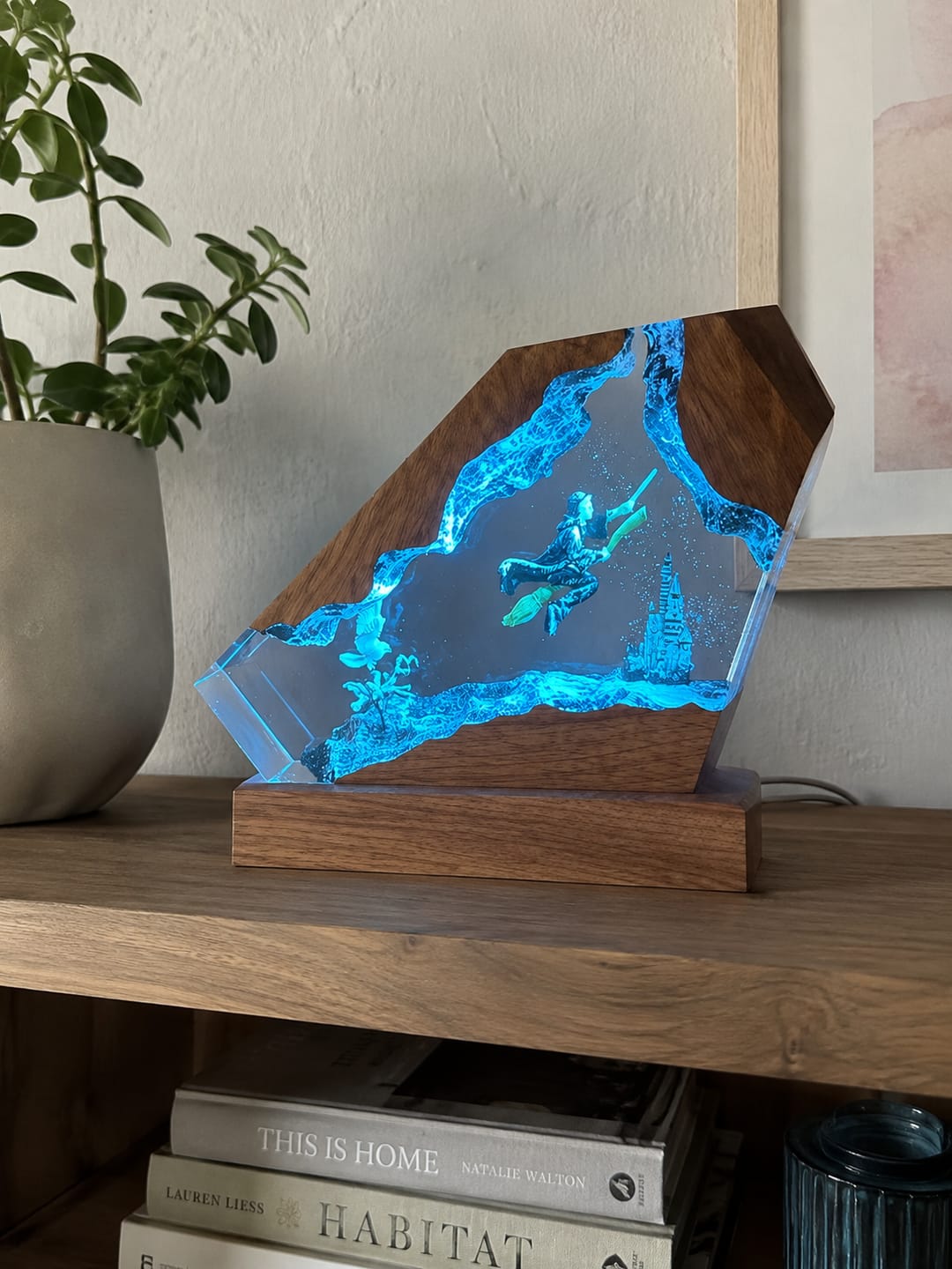 Customer photo review of Zauberwelt Harzlampe mit LED-Licht