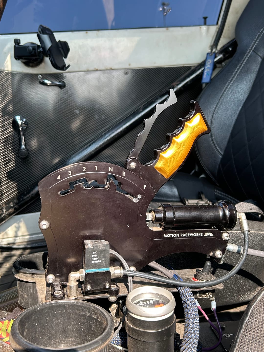 Customer photo review of Operator Billet Grip Insert Set Gold 16-143-02