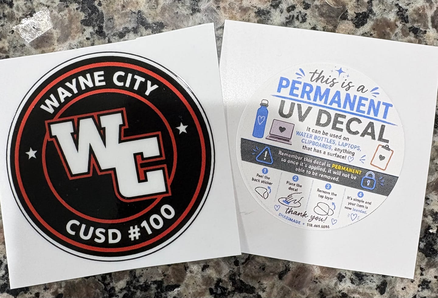 Customer photo review of UV Stickers Gang Sheet Builder