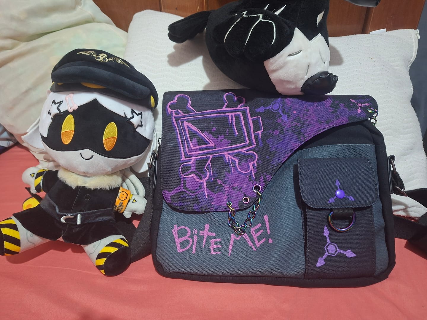 Customer photo review of Murder Drones Laptop Bag