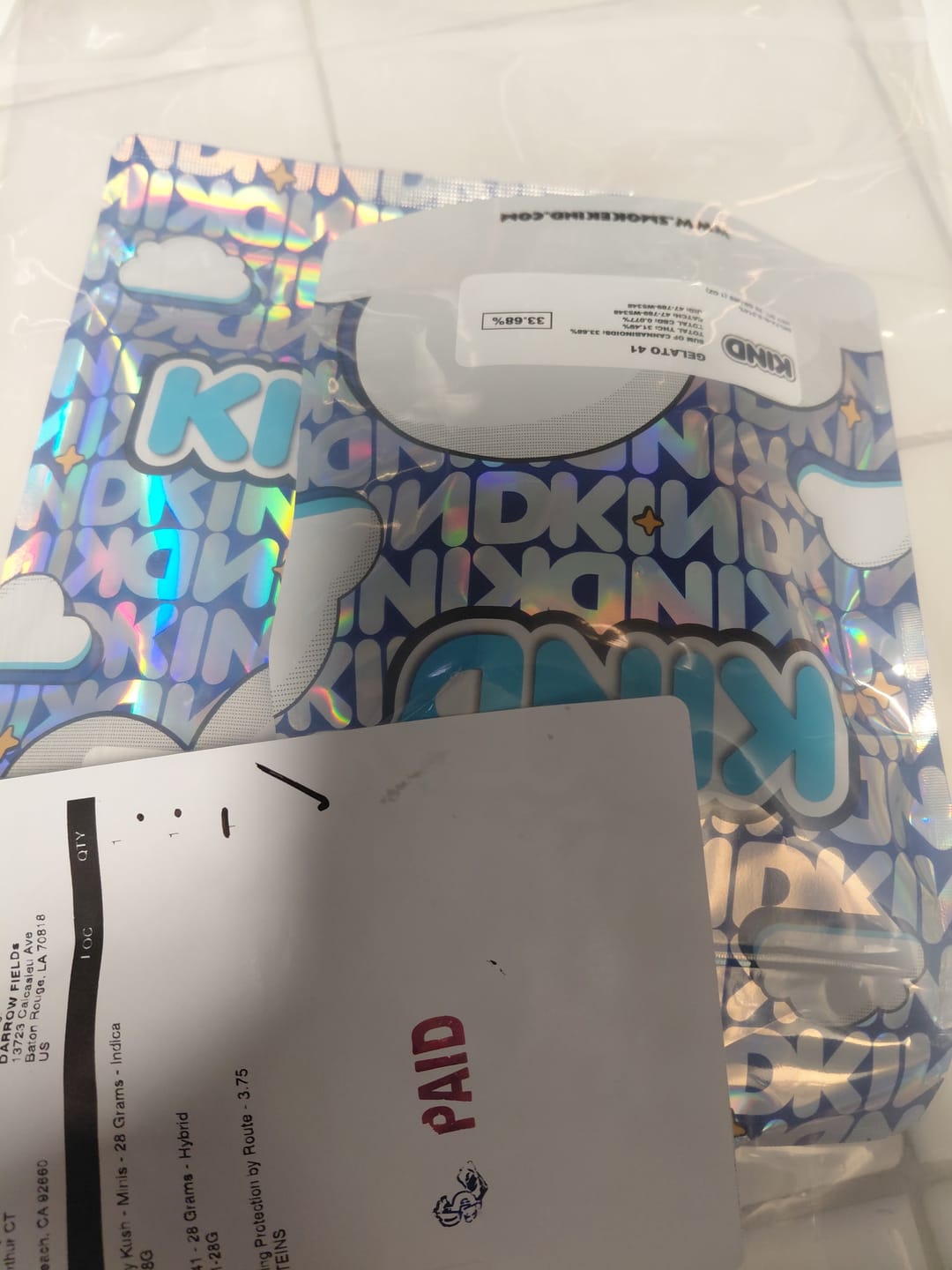 Customer photo review of Raspberry Kush - Minis - 28 Grams - Indica