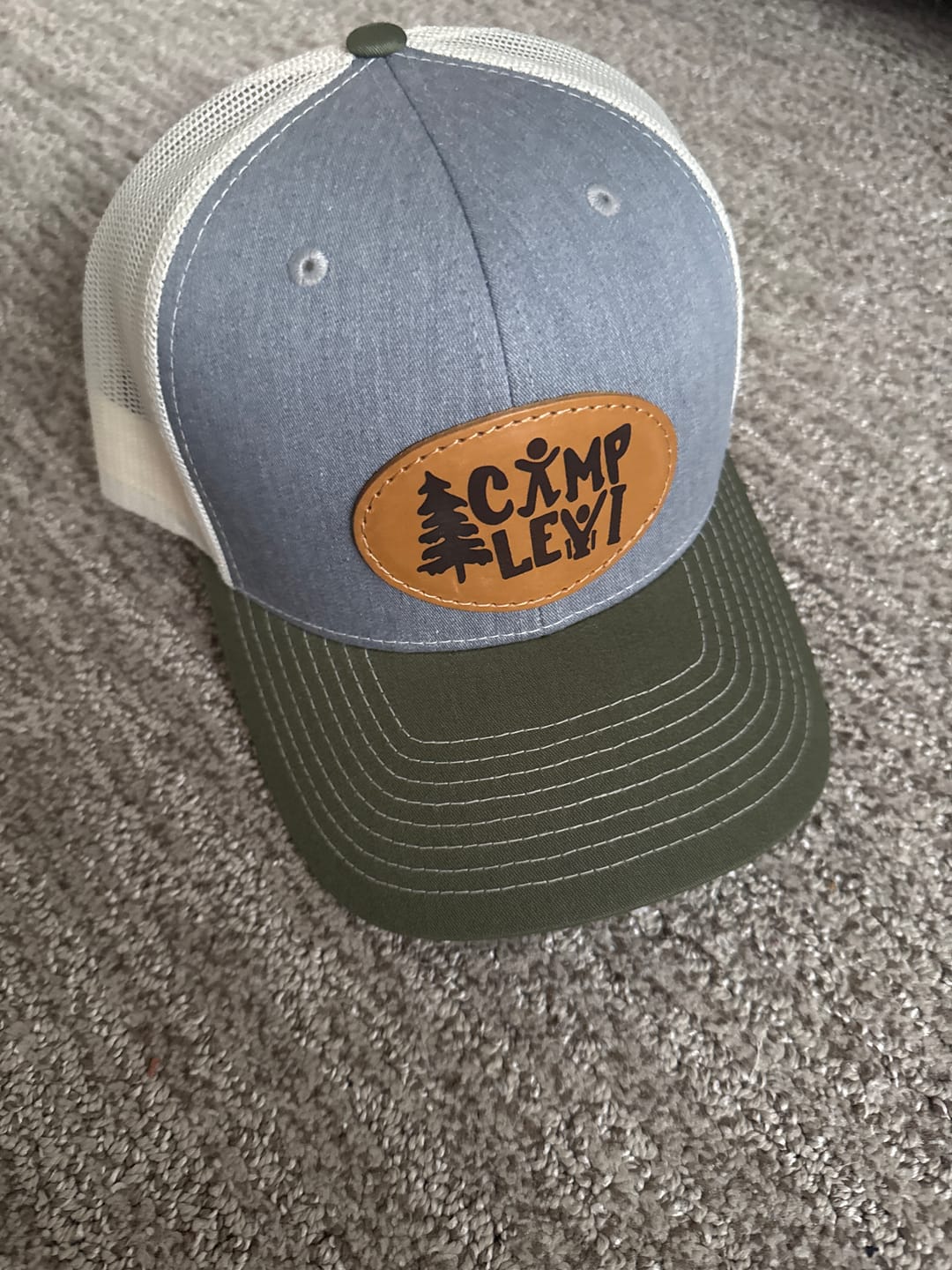 Customer photo review of Richardson 112 Custom Leather Patch Hat