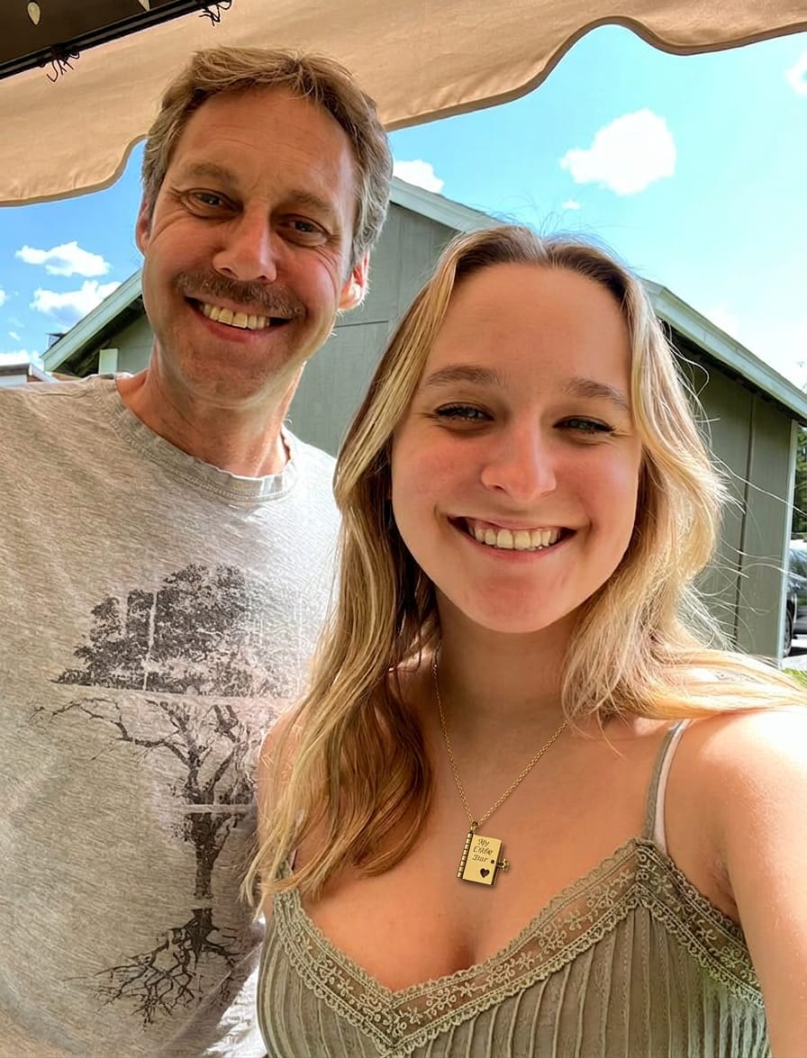 Customer photo review of Hidden Letter Necklace™