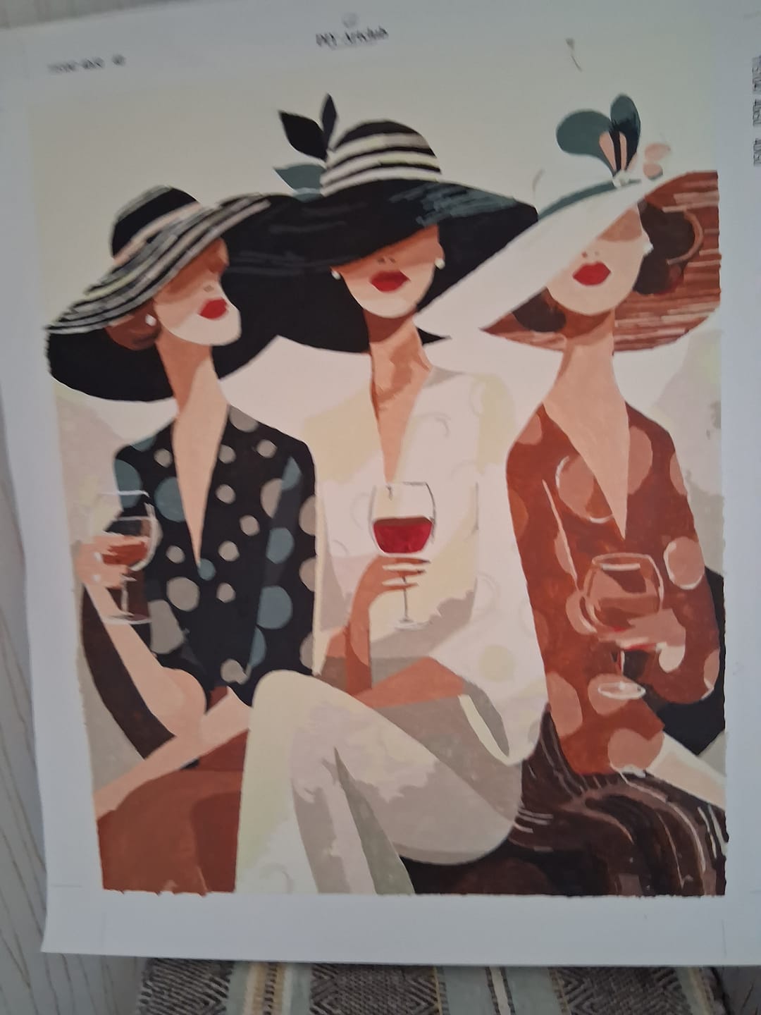 Customer photo review of Wine time | Paint by Number