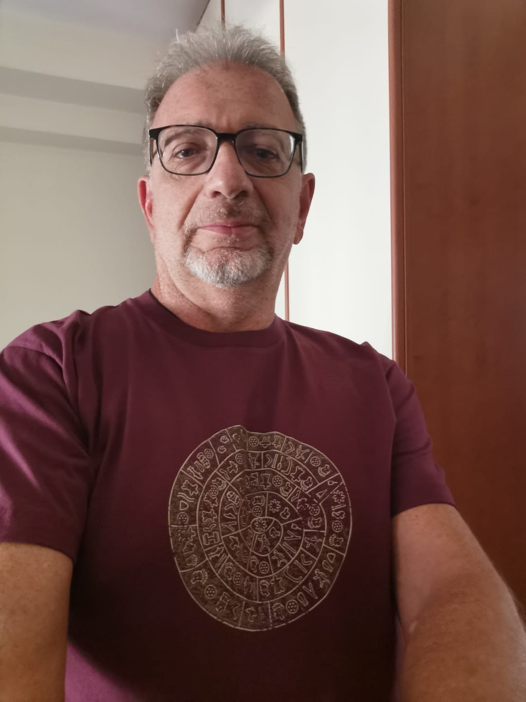 Customer photo review of Phaistos Disk - T-Shirts