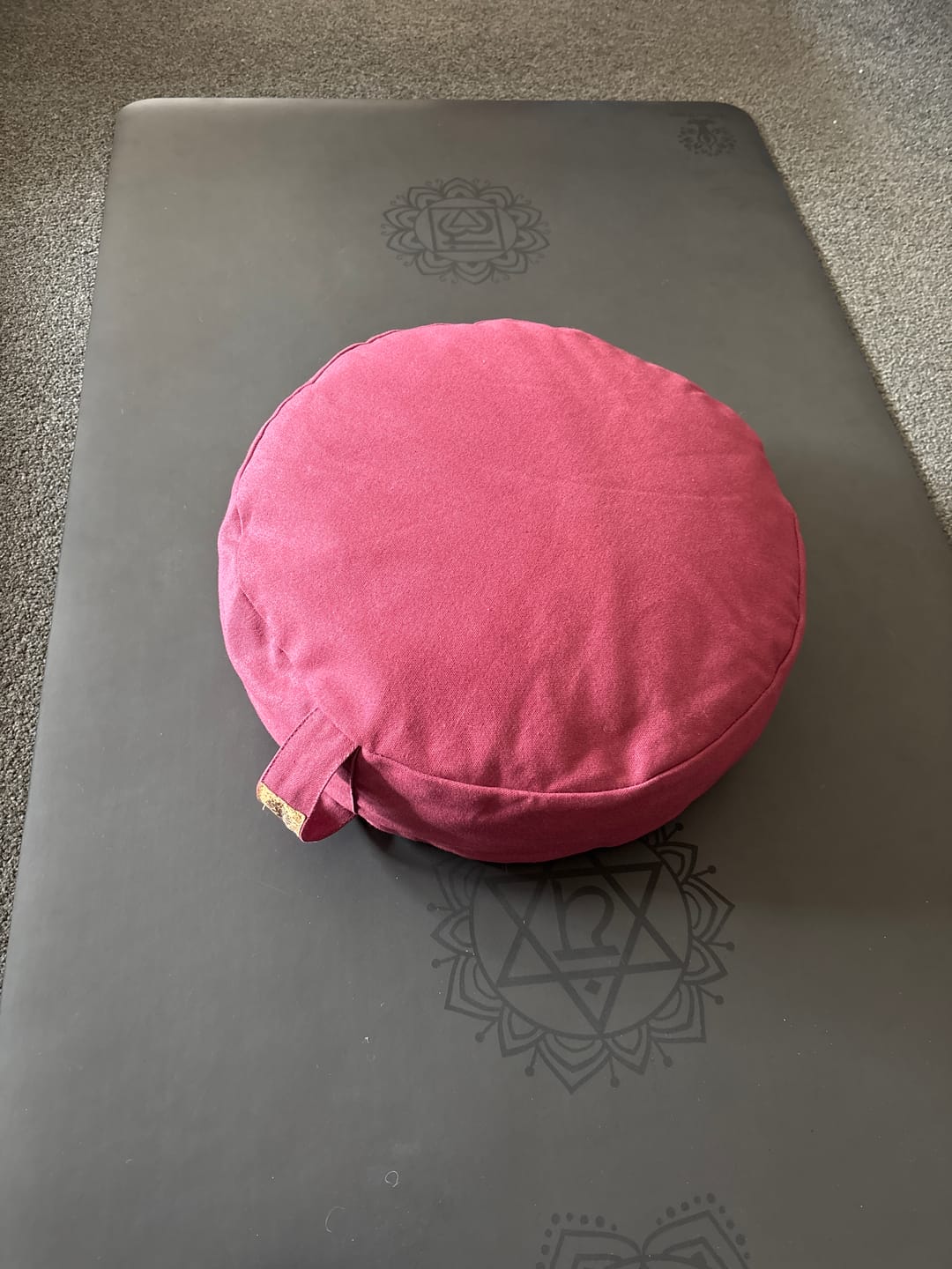 Customer photo review of Cotton Meditation Cushion