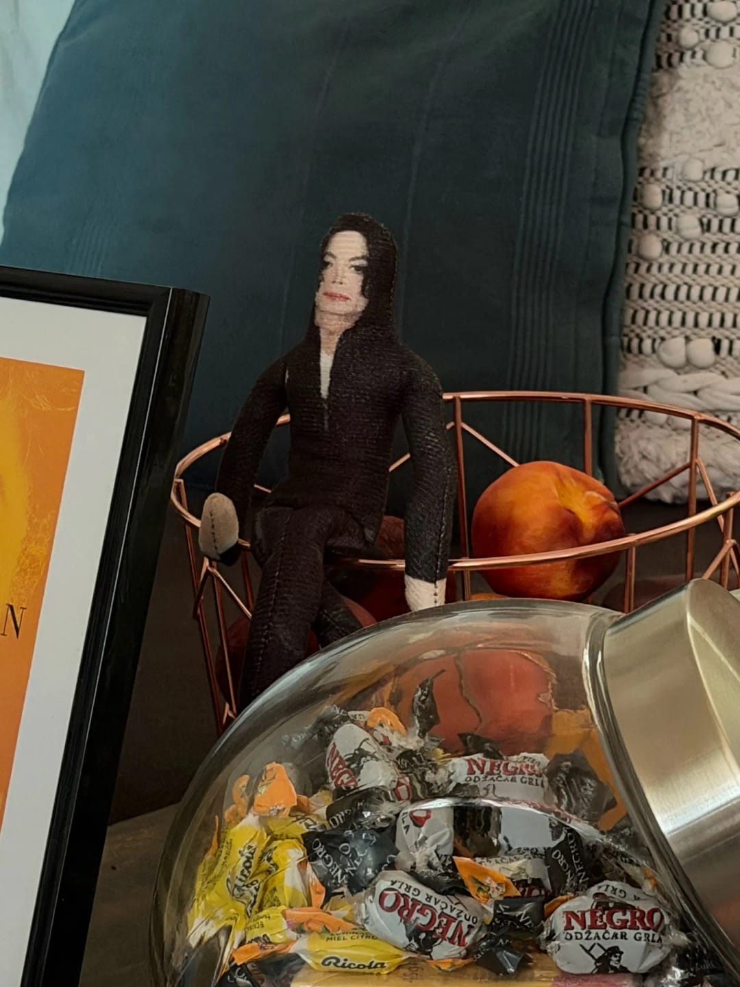 Customer photo review of Mini Michael Doll Plush