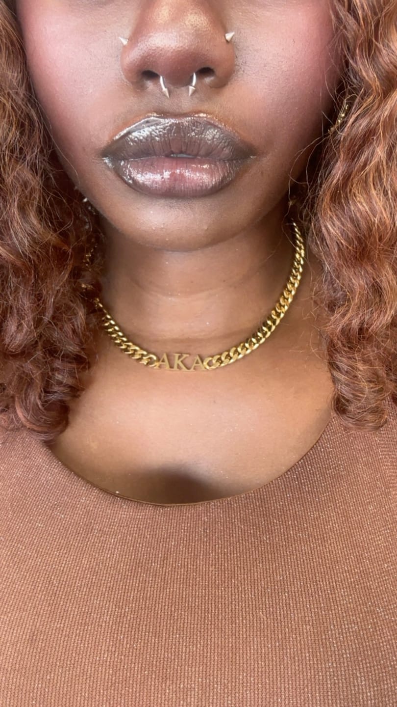 Customer photo review of AKA Choker Necklace