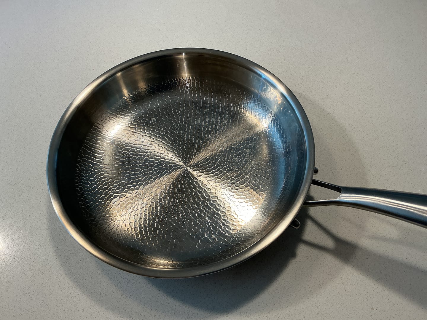 Customer photo review of Hand-Hammered Titanium Pan