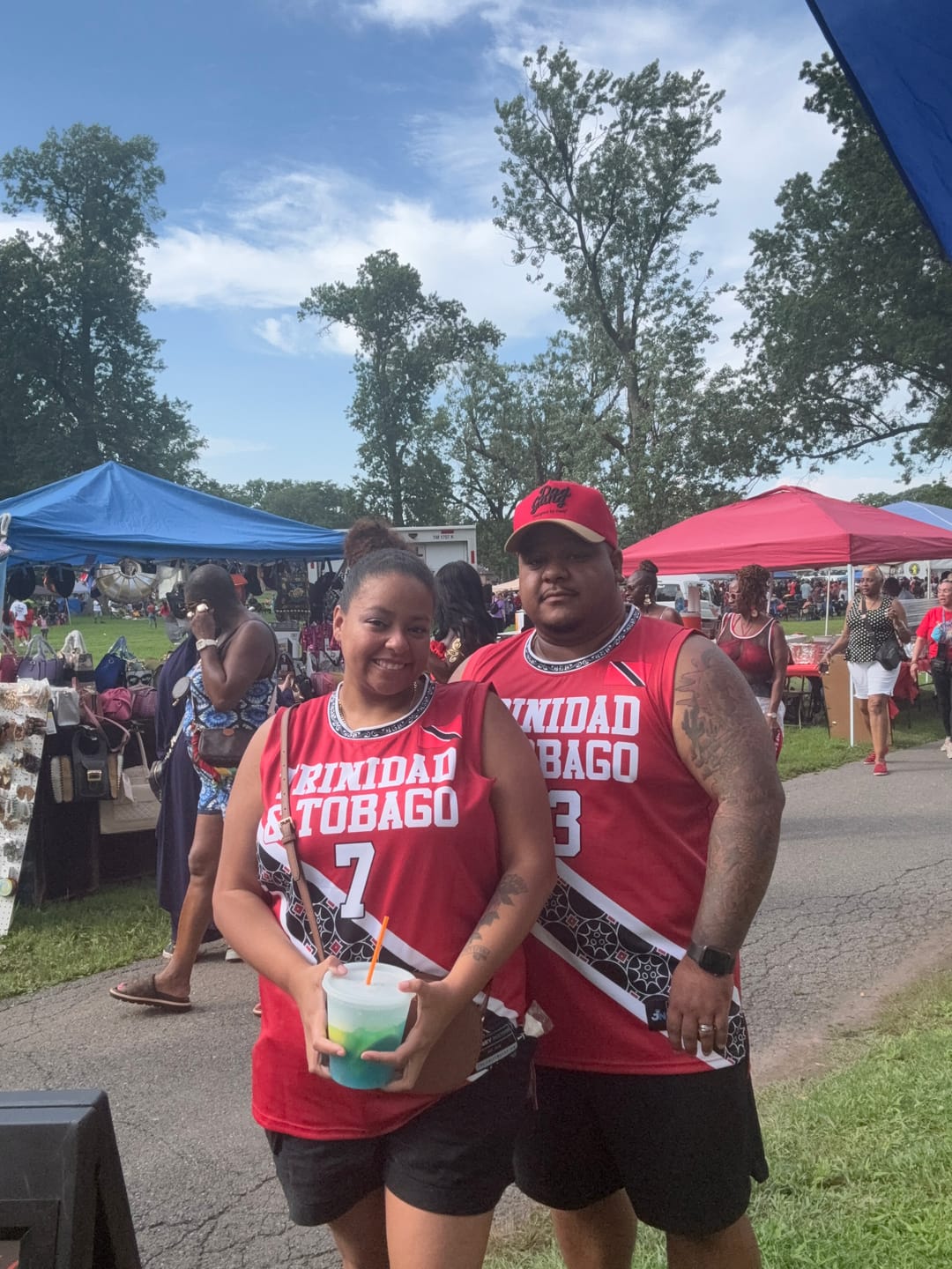 Customer photo review of Trinidad & Tobago Heritage Custom Basketball Jersey
