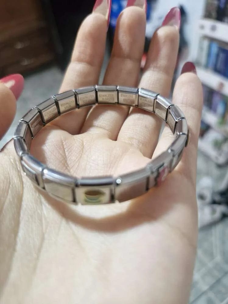 Customer photo review of Brazalete Italiano Plateado