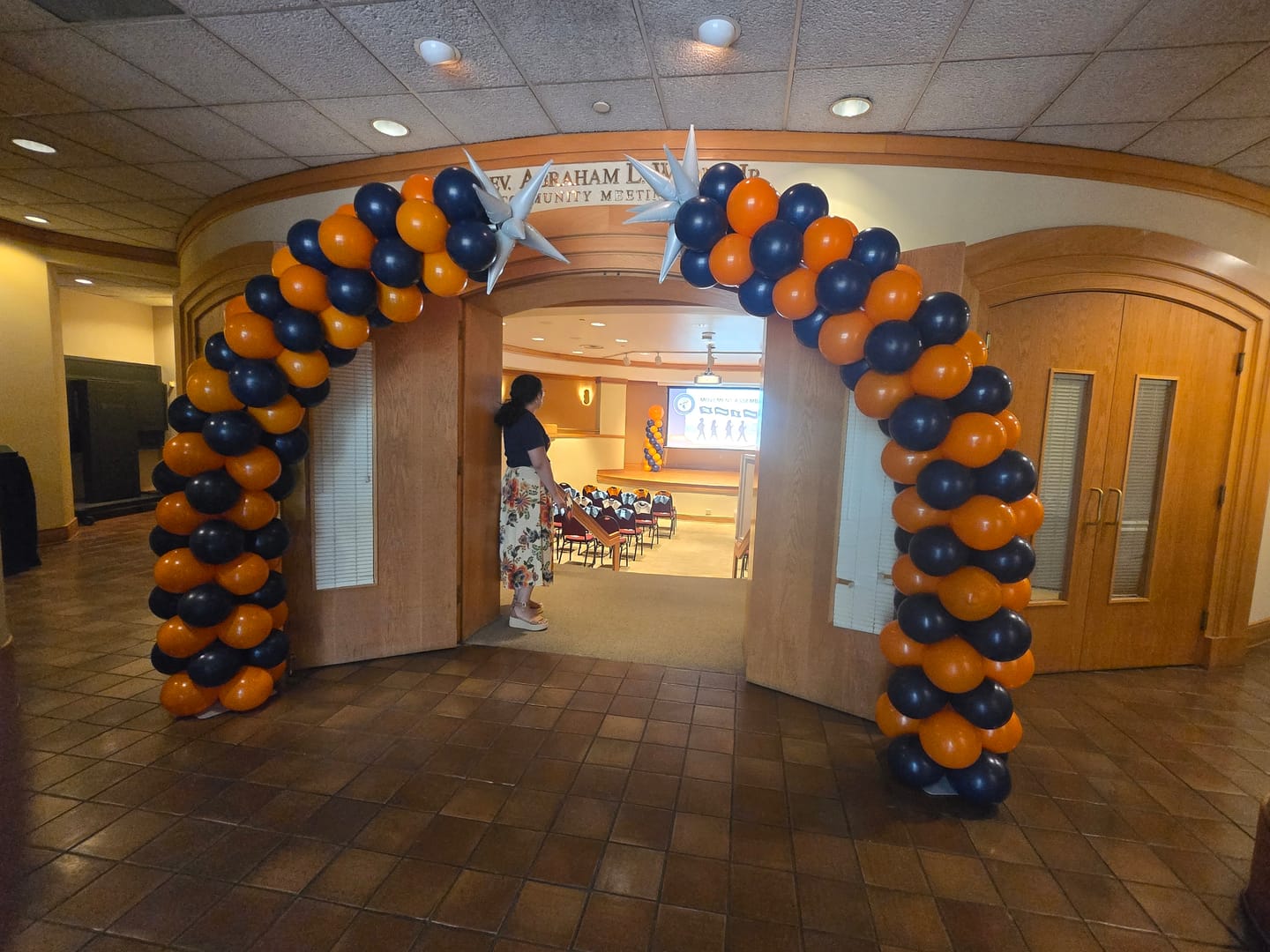Customer photo review of 10x8ft Aluminum Alloy Tube Arch Balloon Flower Stand For Wedding Birthday Baby Shower