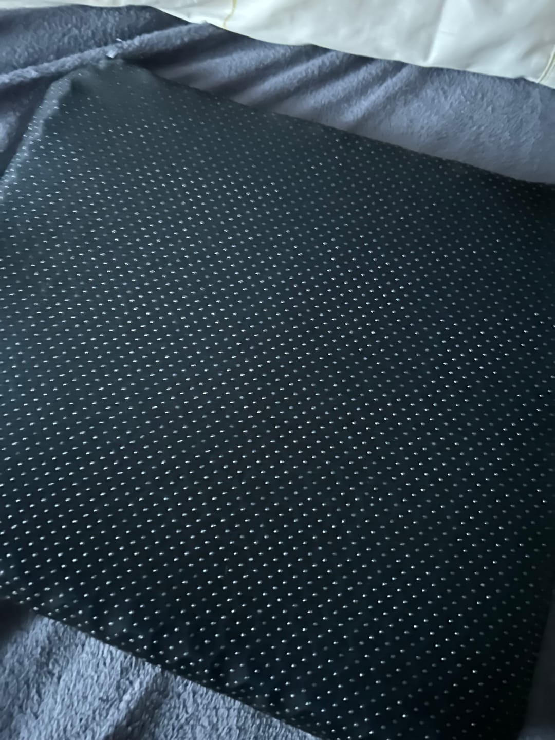 Customer photo review of Cojín de gel viscoelástico con forma de panal