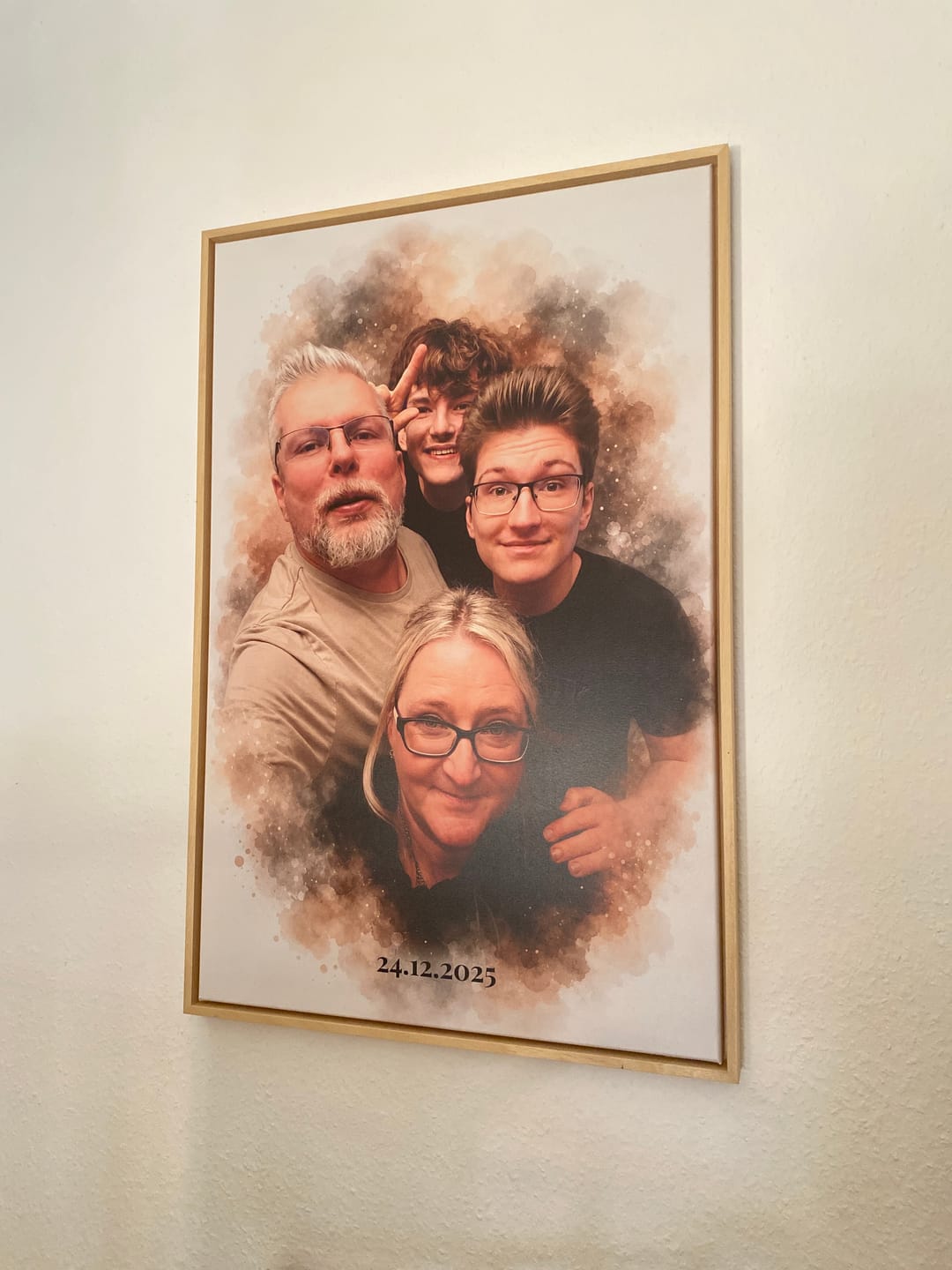 Customer photo review of Familien-Poster im Aquarell-Stil | personalisierbar