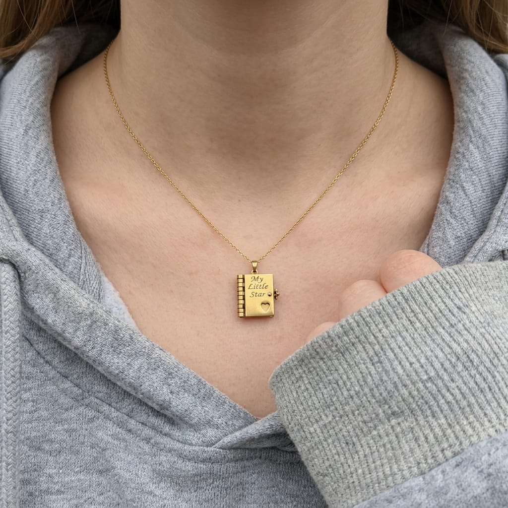 Customer photo review of Hidden Letter Necklace™