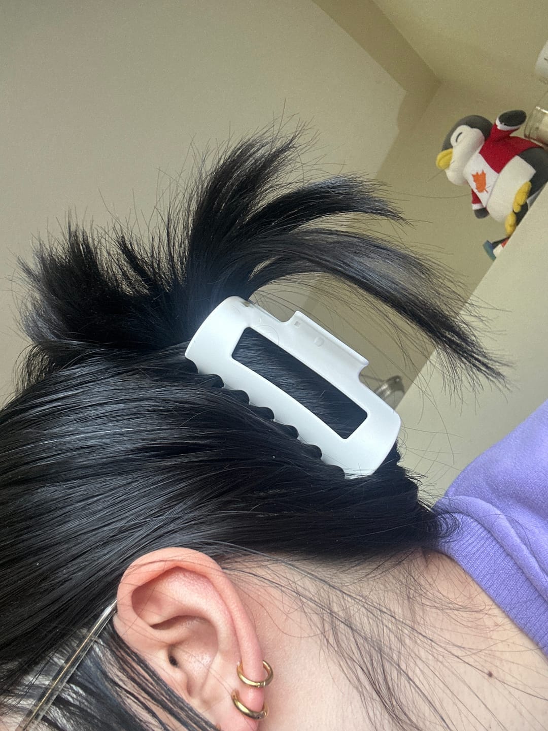 Customer photo review of Cloud Comfort Hair Clip