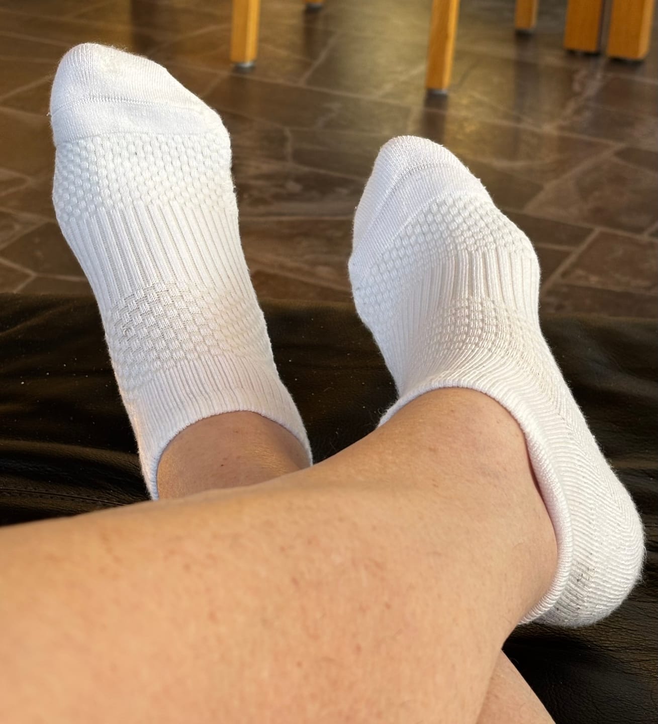 Customer photo review of Ankelstrumpor i bambu med mild kompression