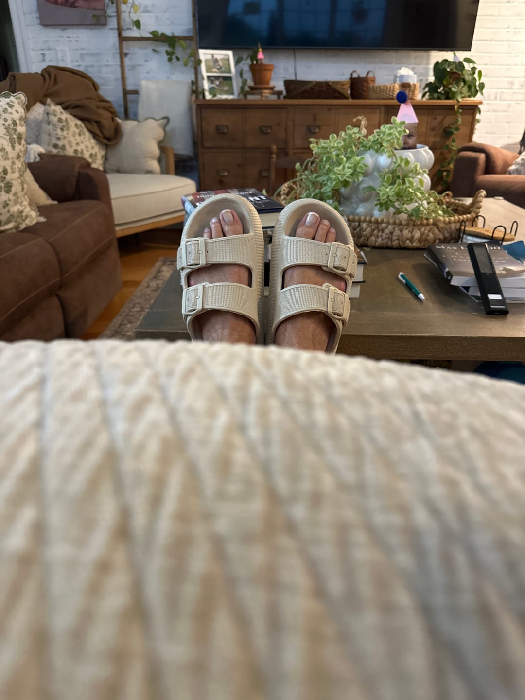 Customer photo review of Cloud Slides - Cushioned EVA Sandals with Adjustable Buckles