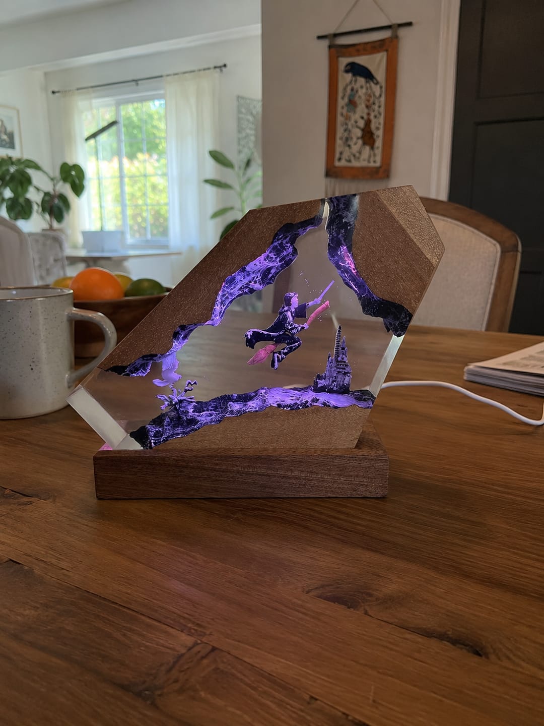Customer photo review of Zauberwelt Harzlampe mit LED-Licht