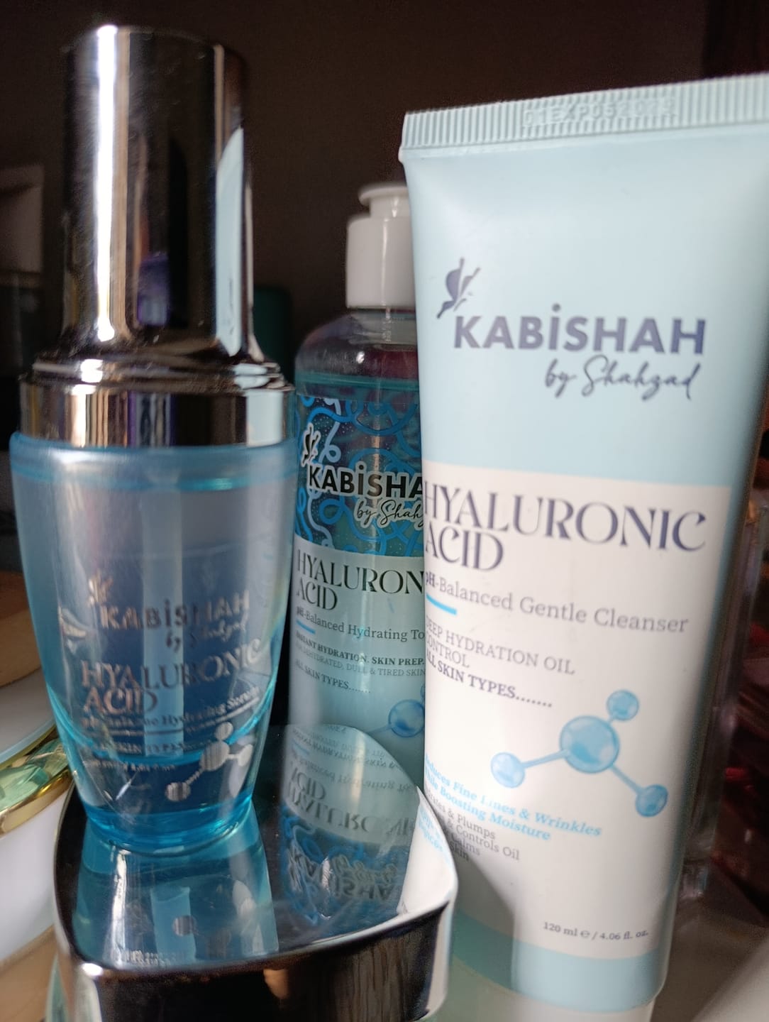Customer photo review of Hyaluronic Glass Skin Kit