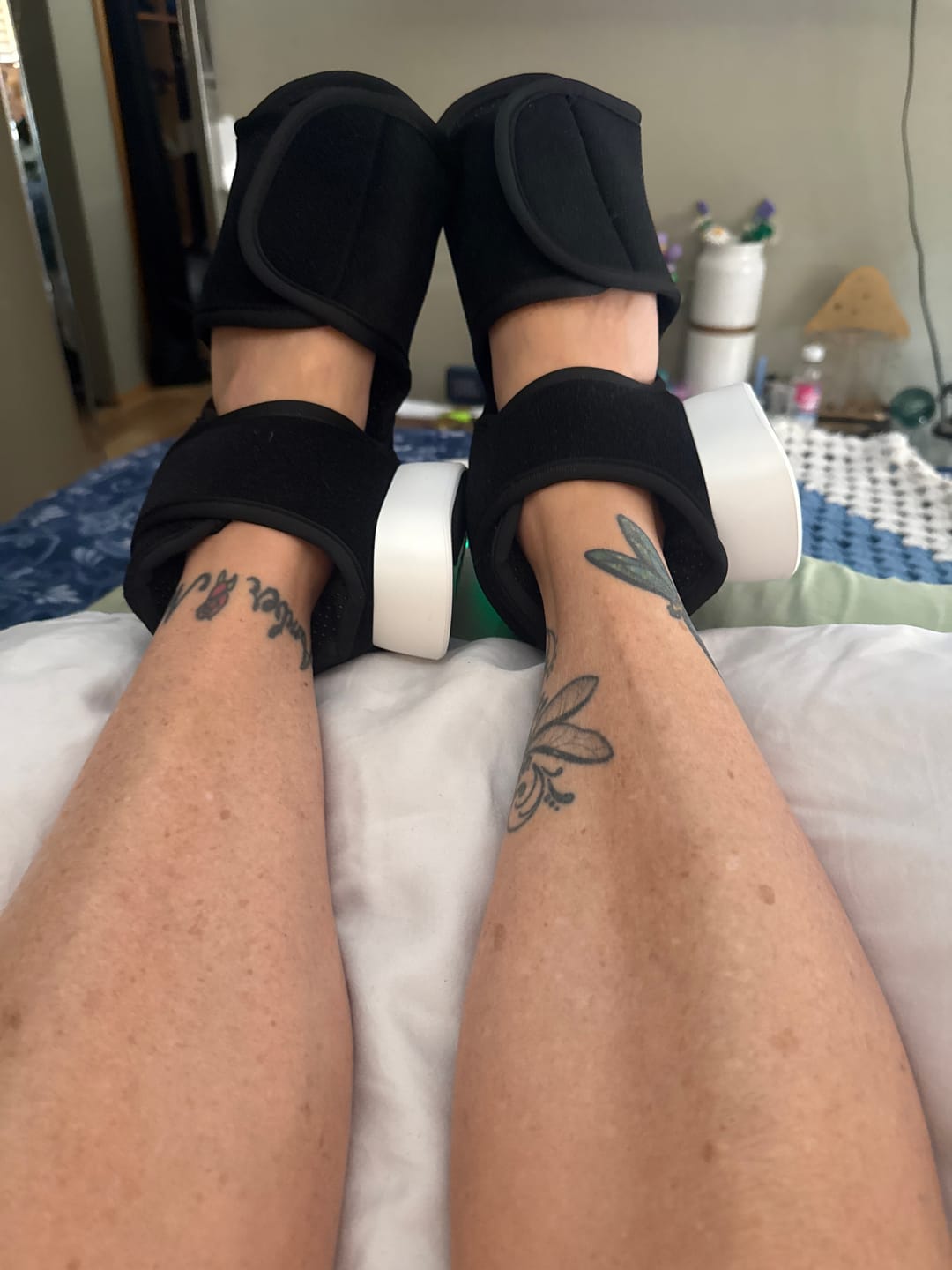 Customer photo review of Terapod - Foot & Ankle Heat Compression Massager