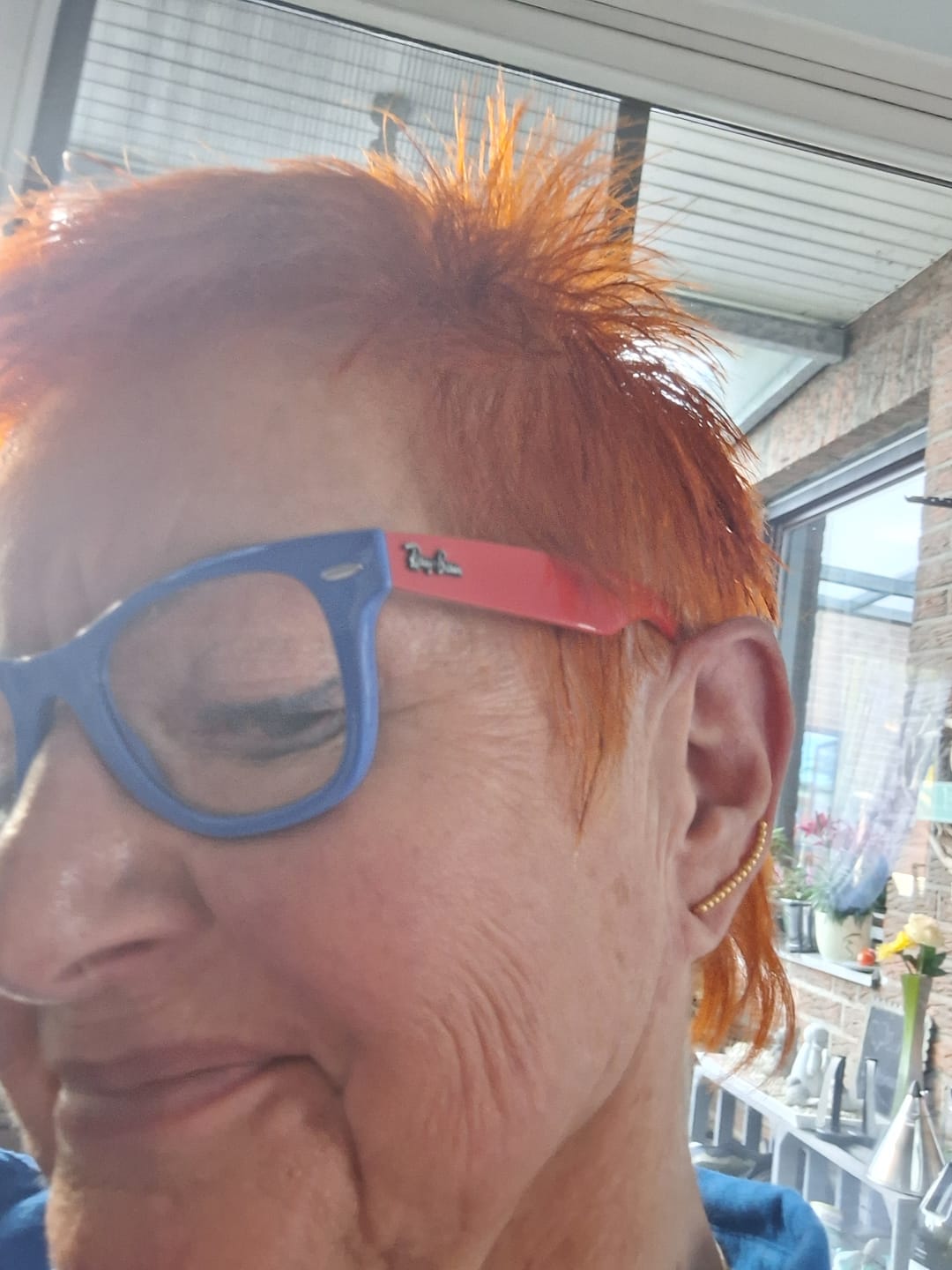 Customer photo review of Beaded Ear Climber