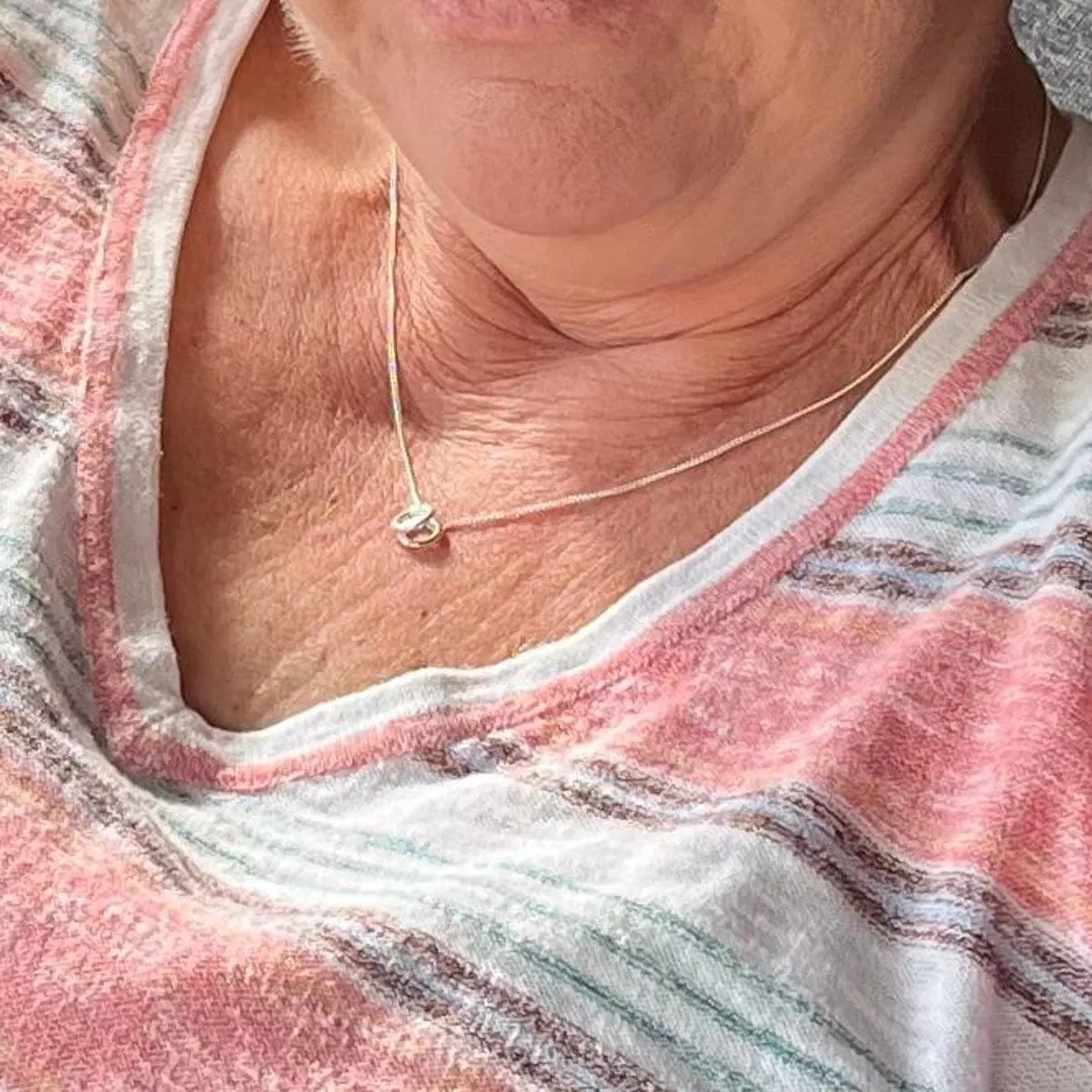 Customer photo review of Tiny Rings Necklace
