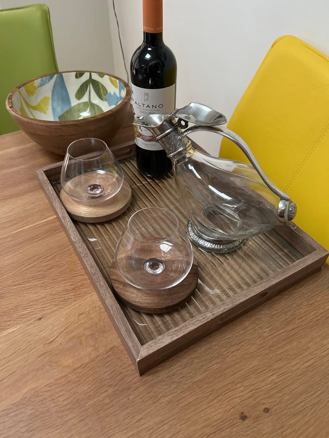 Customer photo review of Aequilibrium Wooden Coasters